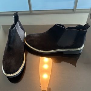 🎱NEW Men’s Suede Boots sz 9🎱#BLACK